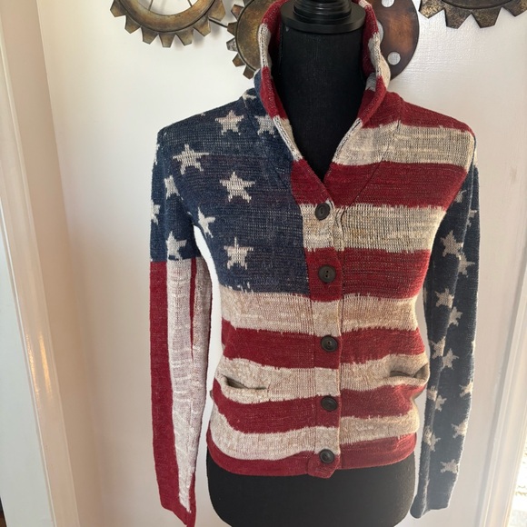 Ralph Lauren Denim & Supply Striped Cardigan Small - Picture 4 of 14